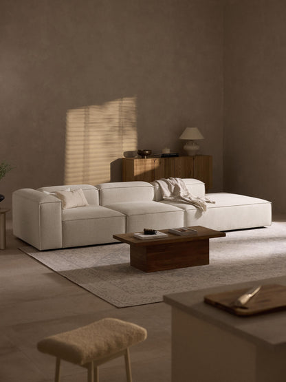 Simpales Lennon Linen Blend XL Ottoman, Modular
