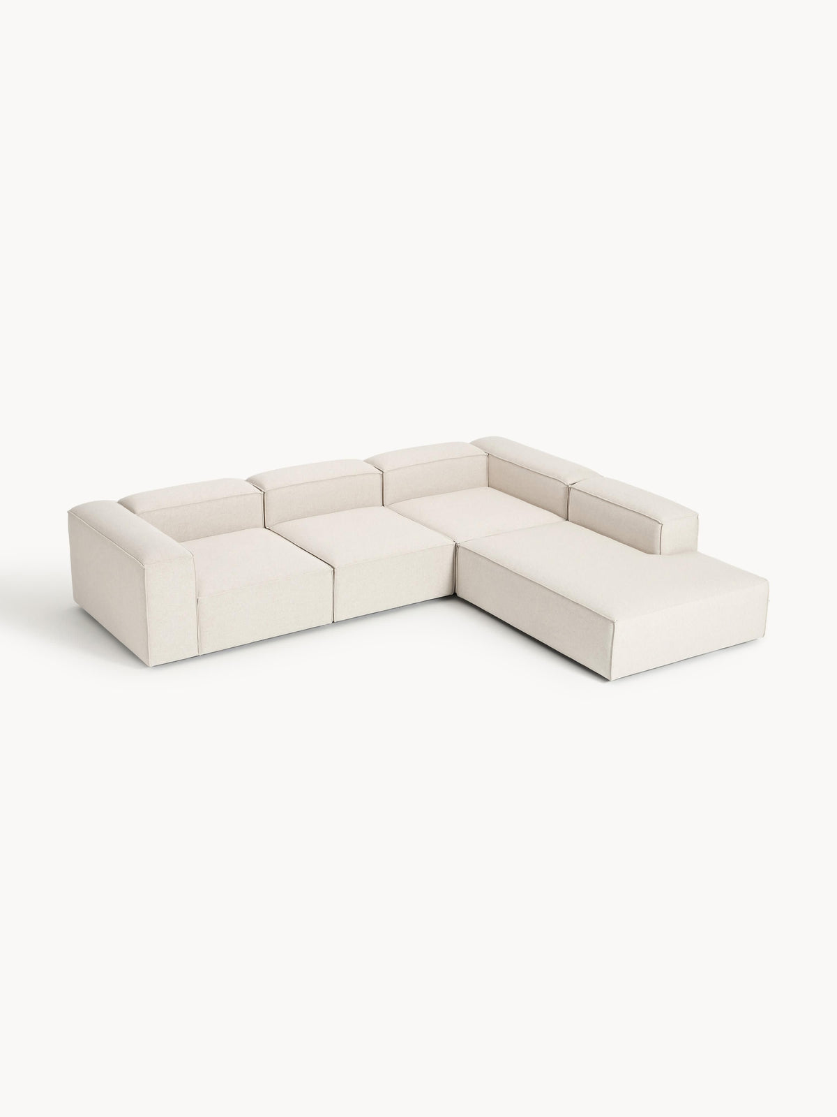 Simpales Lennon Modular XL Corner Sofa in Linen Blend (4-Seater)