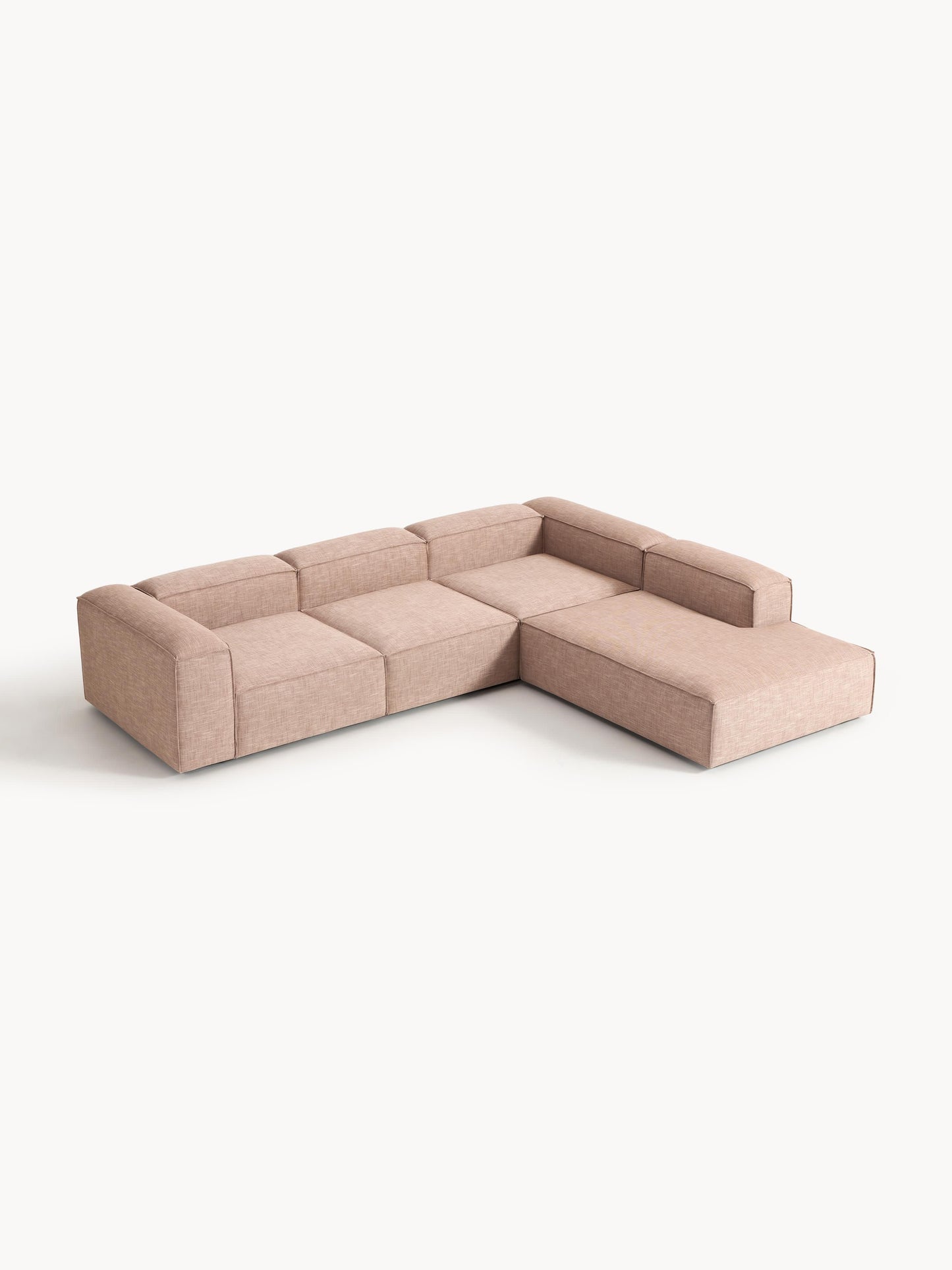 Simpales Lennon Modular XL Corner Sofa in Linen Blend (4-Seater)