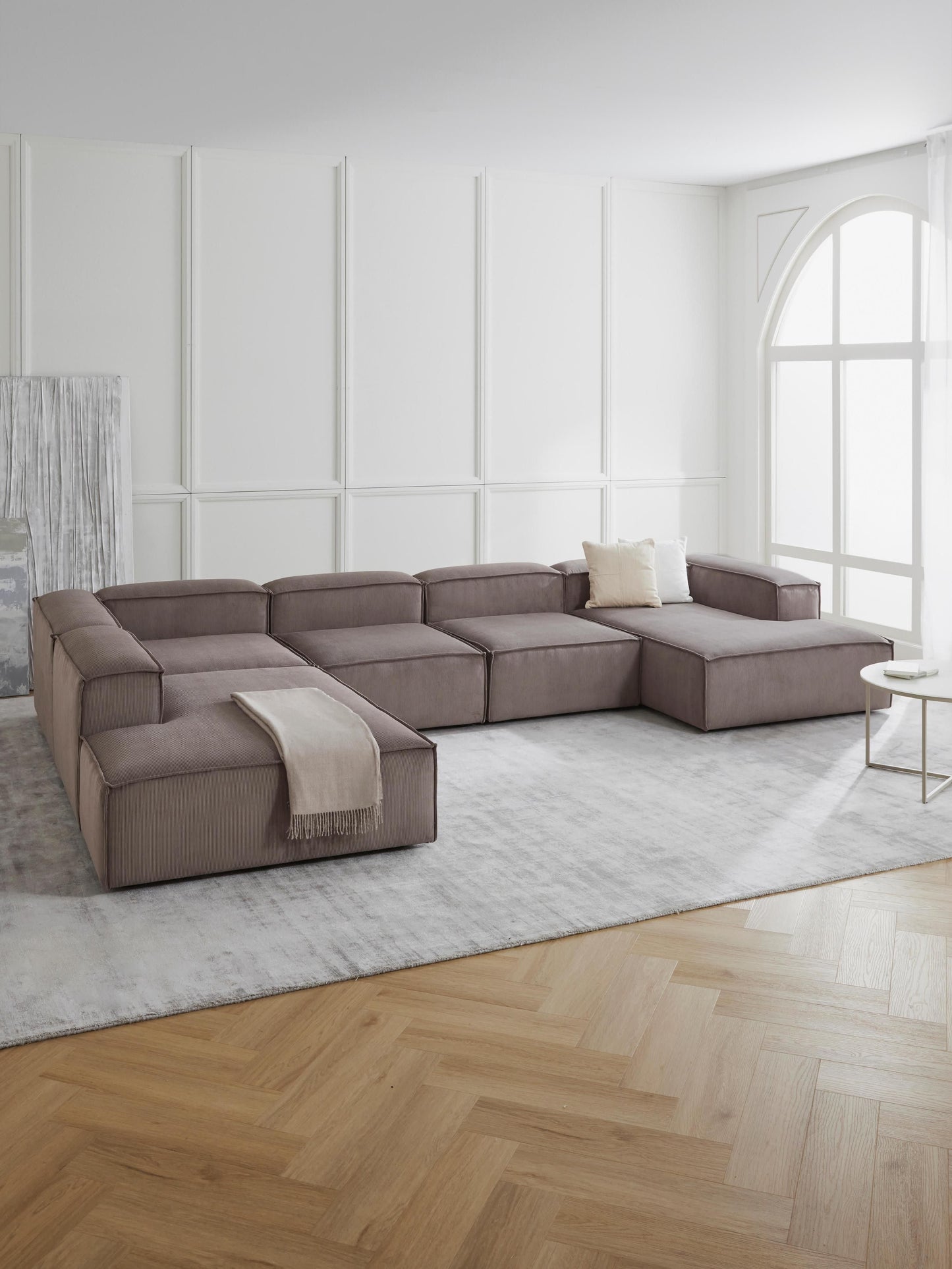 Simpales Lennon Ottoman Corner Module, Corduroy