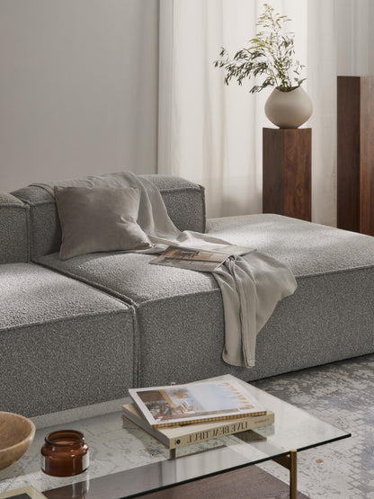 Simpales Lennon Ottoman Module, Bouclé