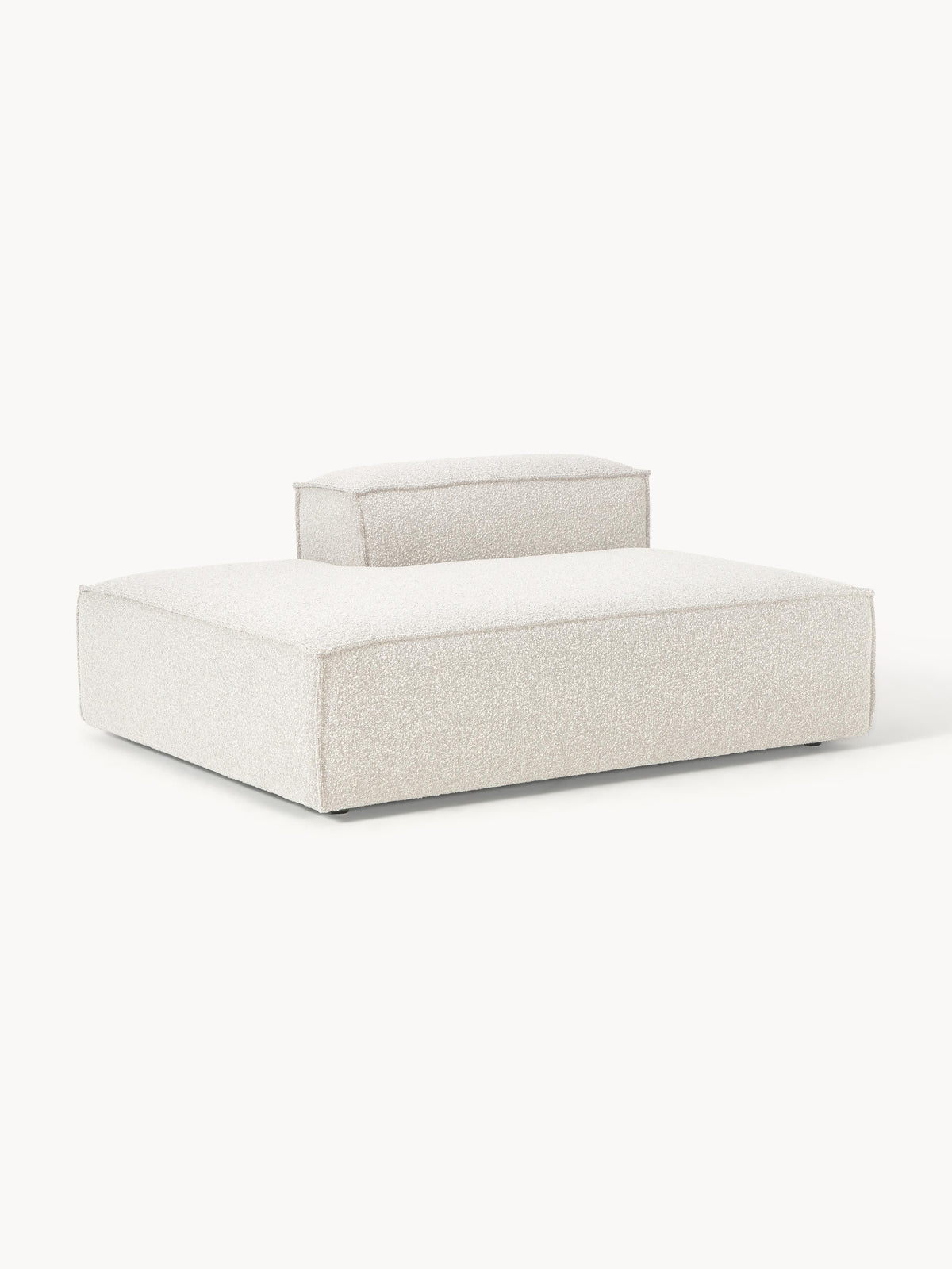 Simpales Lennon Ottoman Module, Bouclé