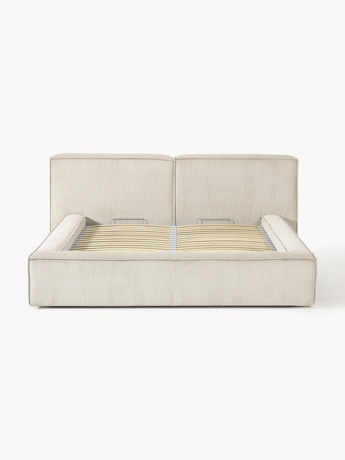 Simpales Lennon Storage Bed, Upholstered in Corduroy