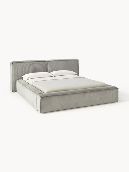 Simpales Lennon Upholstered Bed, Corduroy