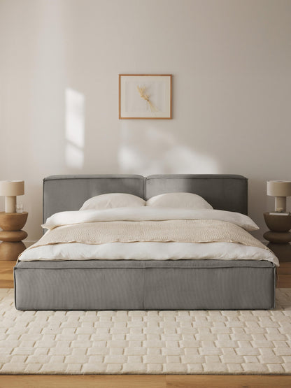 Simpales Lennon Upholstered Bed, Corduroy
