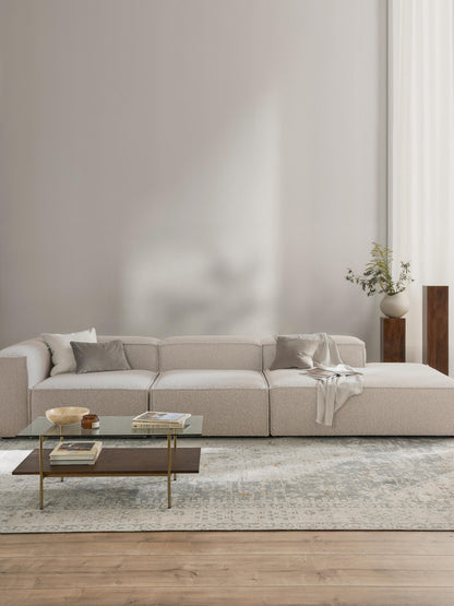 Simpales Lennon XL Modular Ottoman, Bouclé
