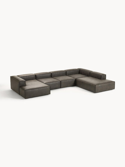 Simpales Lennon XL Modular Sofa, Leather