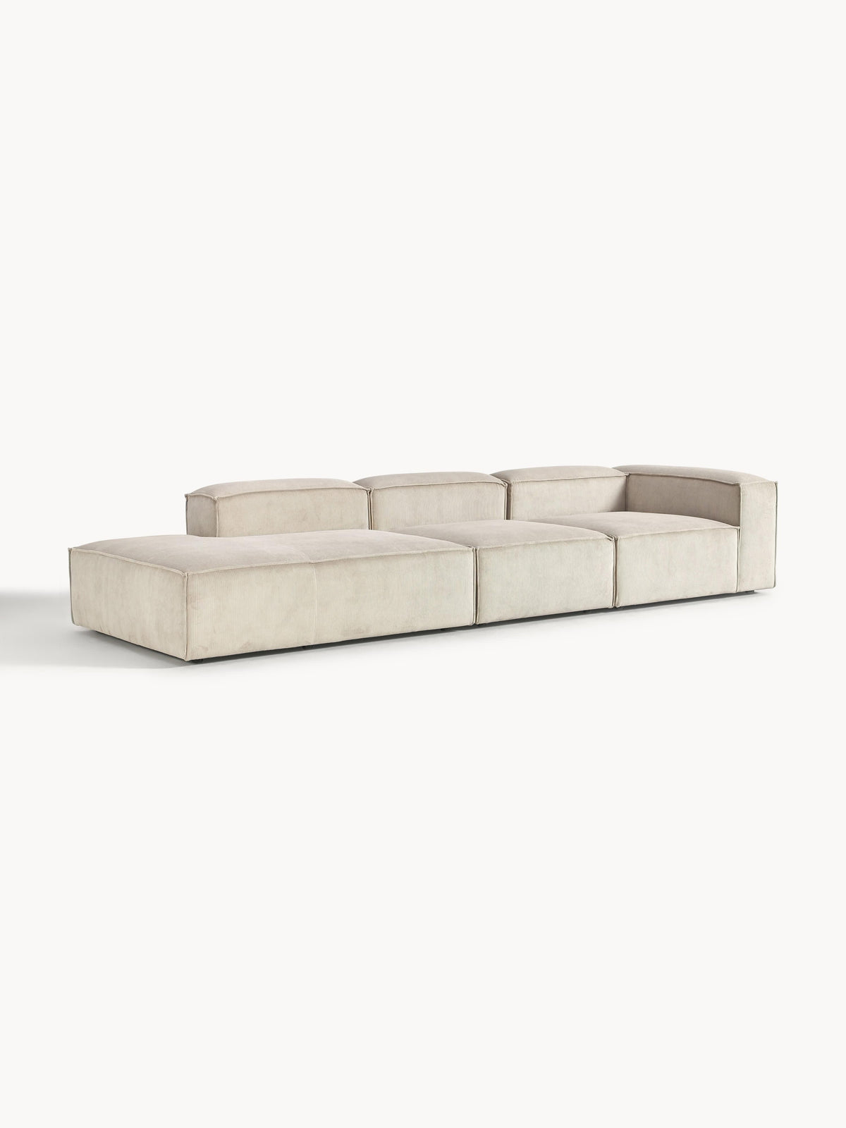 Simpales Lennon XL Ottoman in Corduroy, Modular