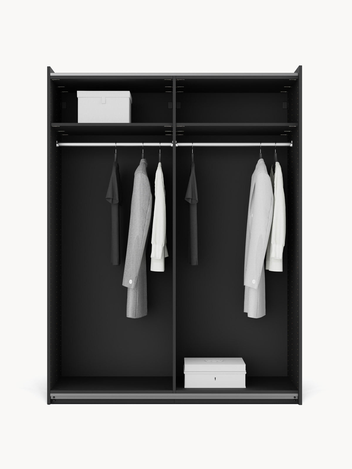 Simpales Leon Modular Wardrobe with Sliding Doors, 150 cm Wide, in Various Sizes