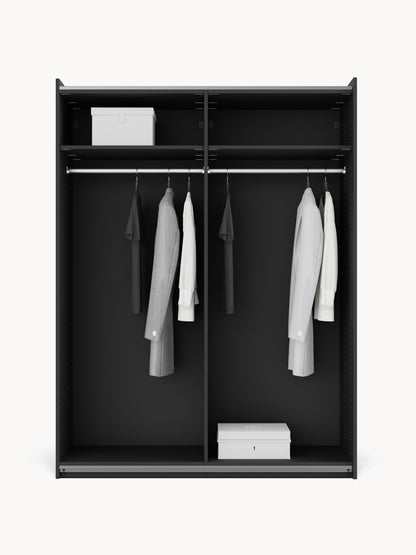 Simpales Leon Modular Wardrobe with Sliding Doors, 150 cm Wide, in Various Sizes