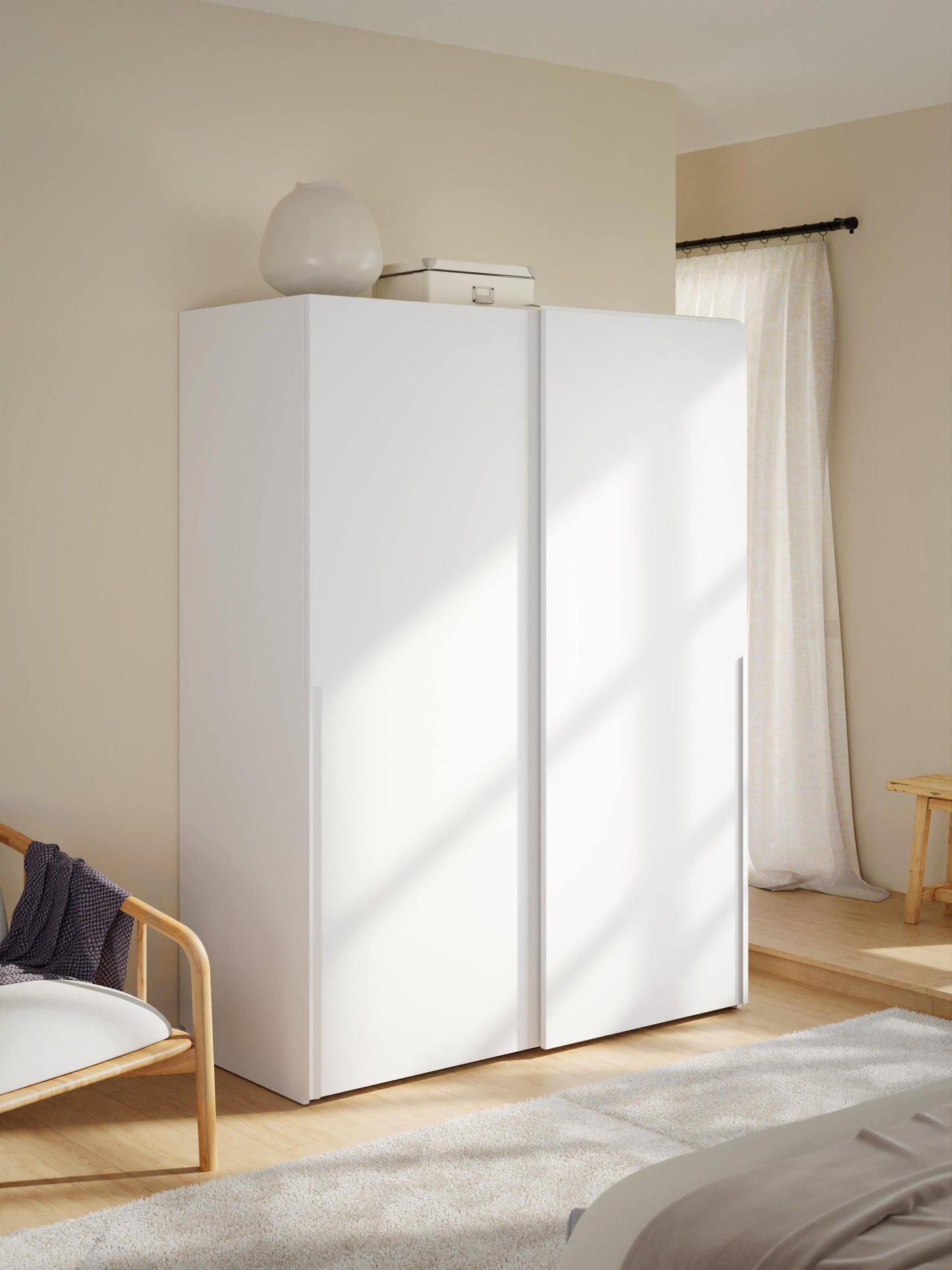 Simpales Leon Modular Wardrobe with Sliding Doors, 150 cm Wide, in Various Sizes