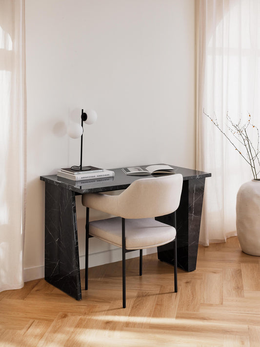 Simpales Liam Desk with Marble Look