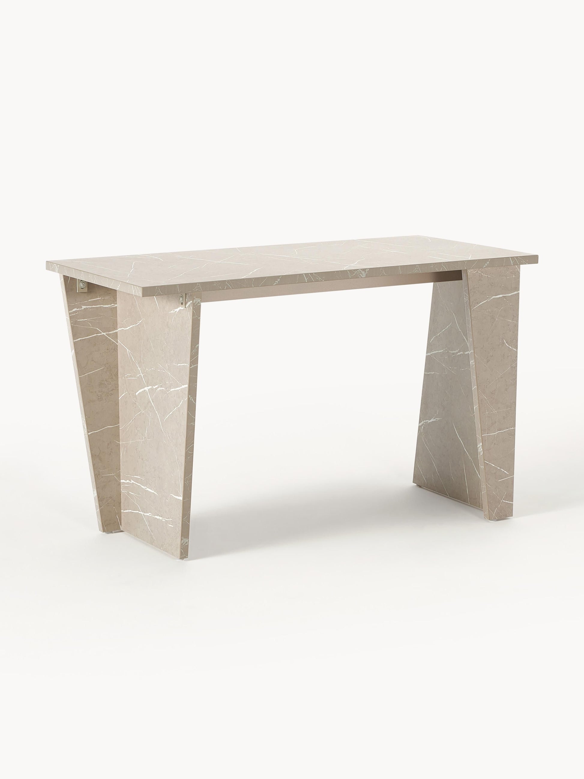 Simpales Liam Desk with Travertine Look