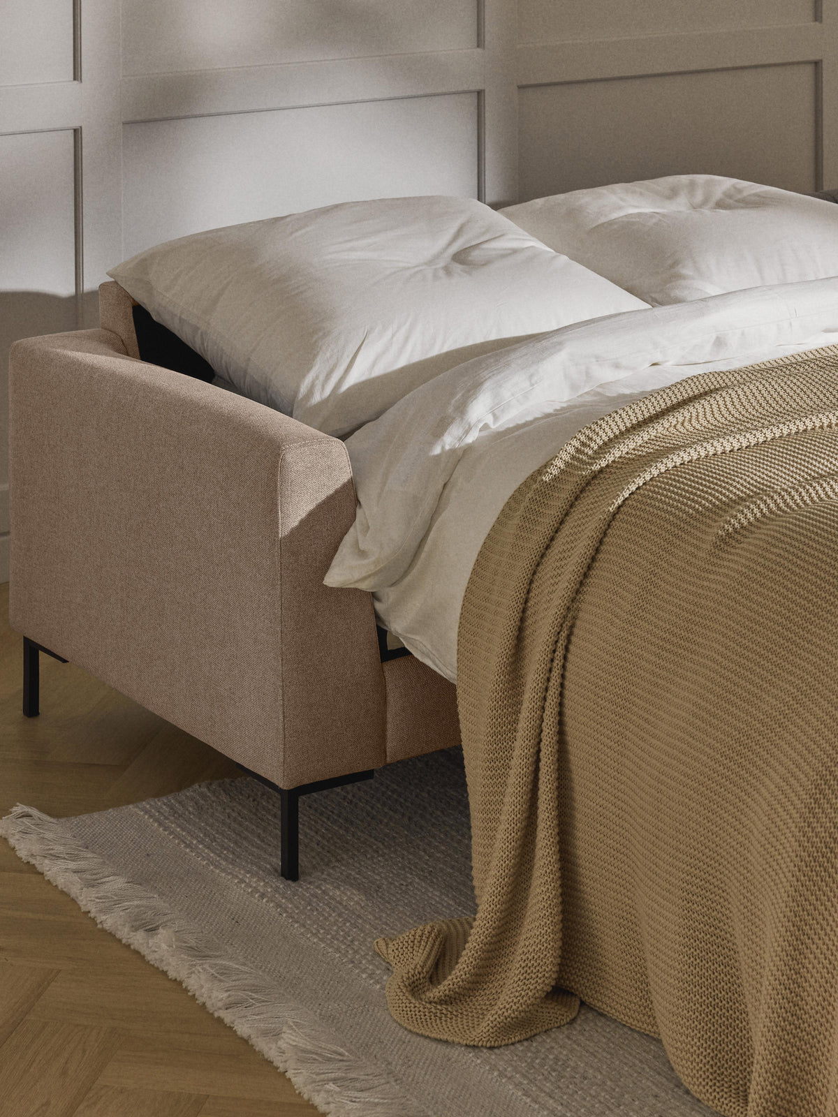 Simpales Luna Sofa Bed, 3-Seater, with Mattress