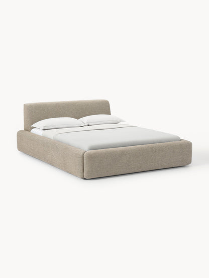 Simpales Melva Bed with Storage, Upholstered