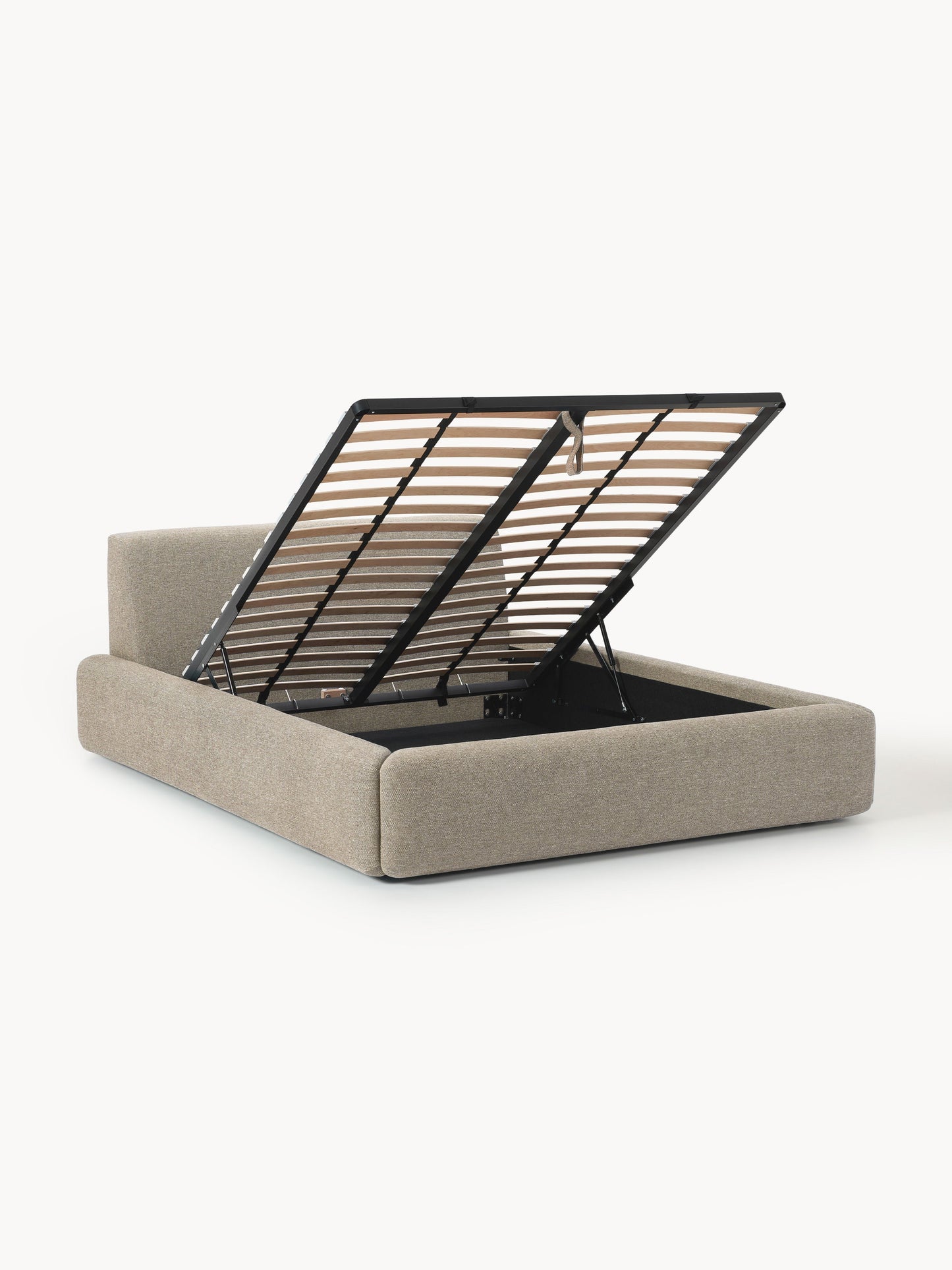 Simpales Melva Bed with Storage, Upholstered