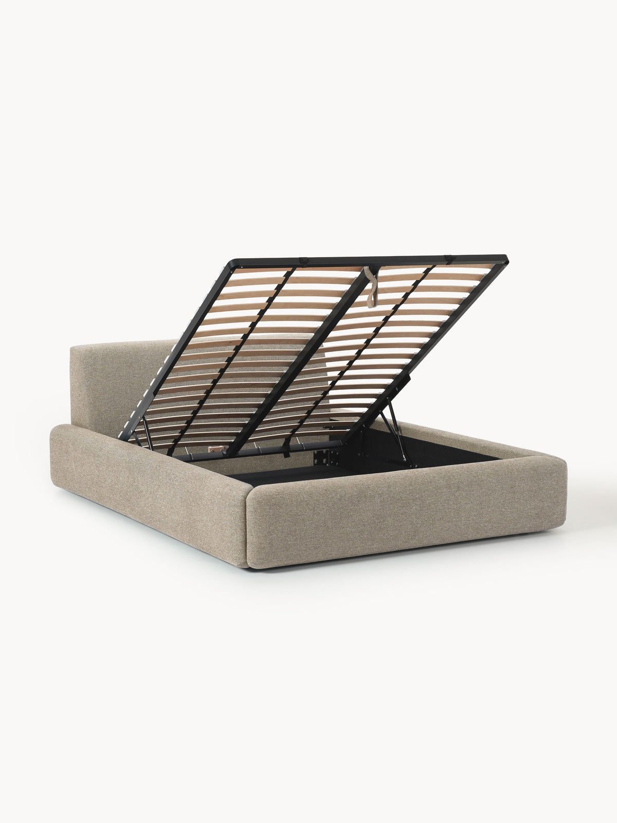 Simpales Melva Bed with Storage, Upholstered