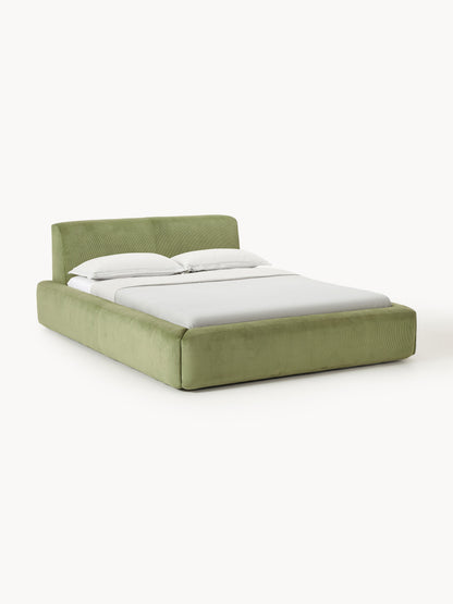 Simpales Melva Bed with Storage, Upholstered