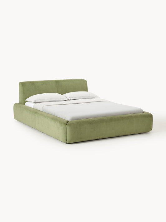 Simpales Melva Bed with Storage, Upholstered