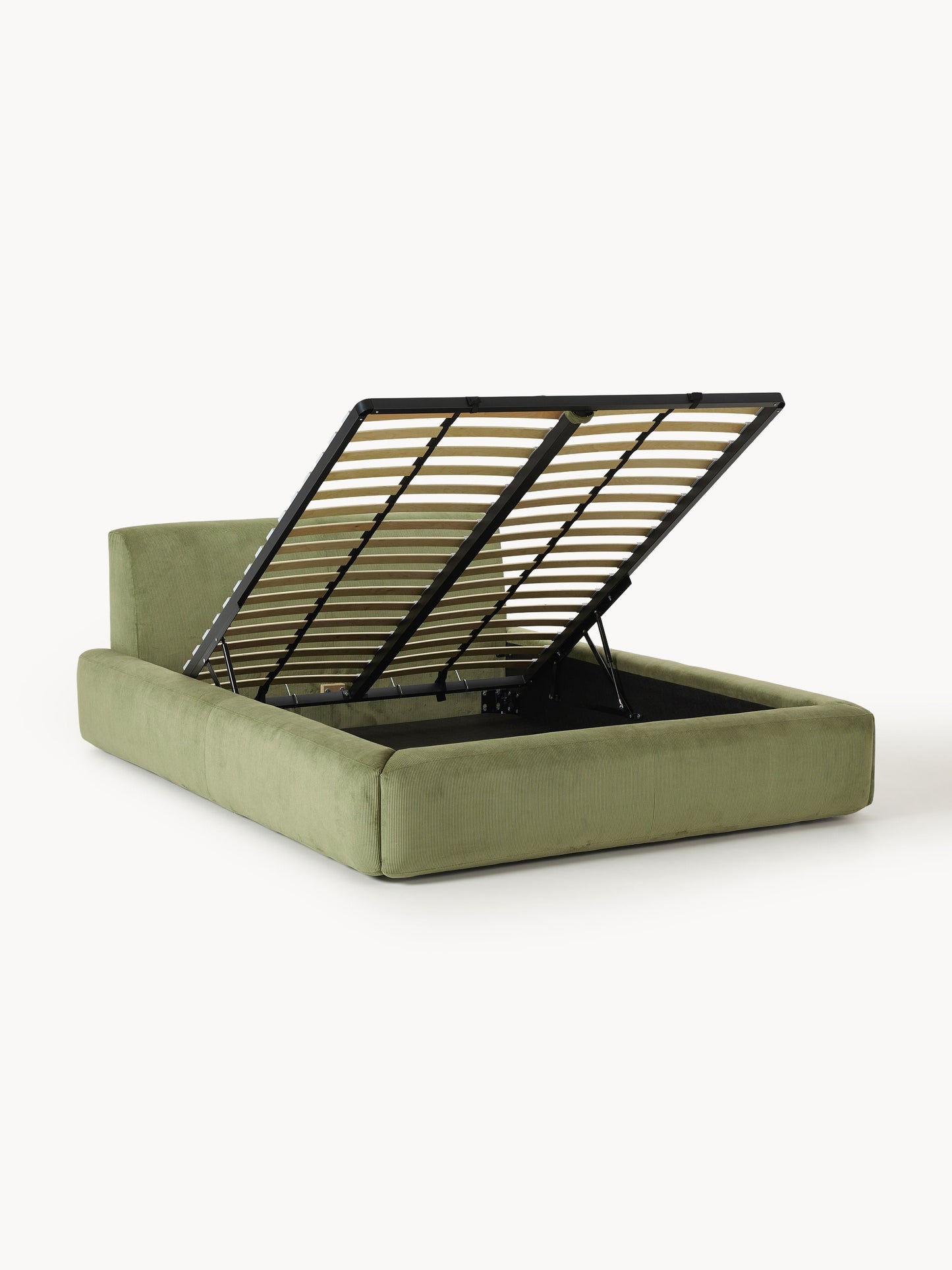 Simpales Melva Bed with Storage, Upholstered