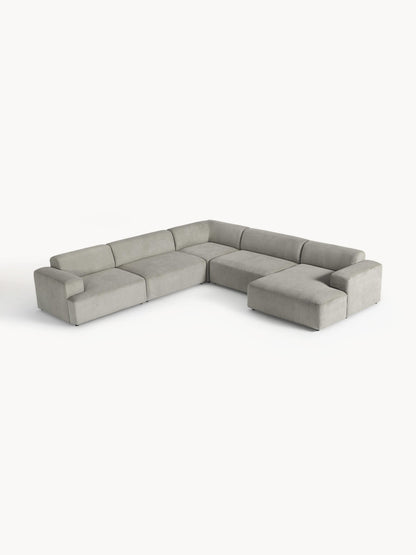 Simpales Melva Corduroy Corner Sofa, XL