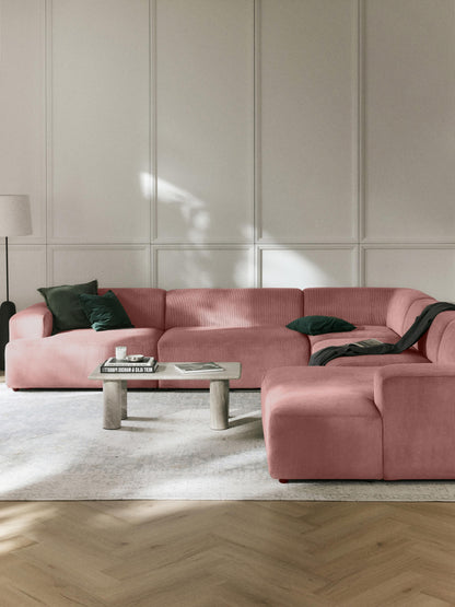 Simpales Melva Corduroy Corner Sofa, XL