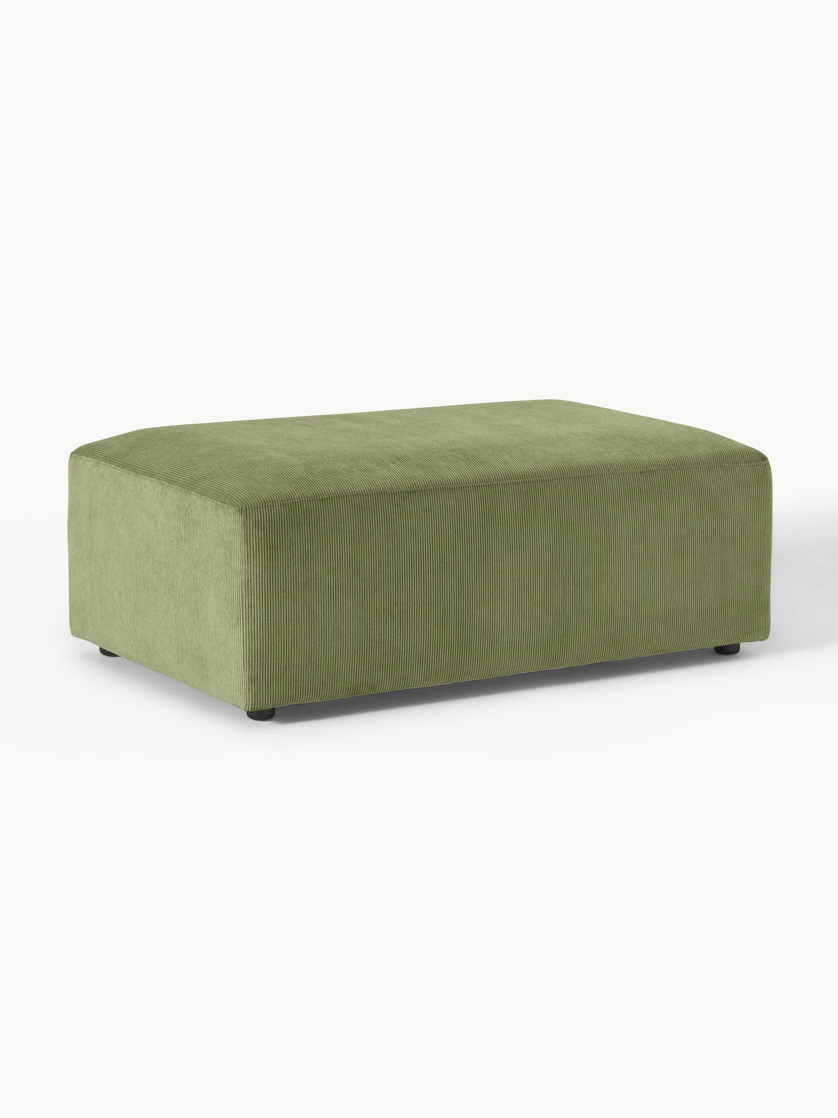 Simpales Melva Corduroy Ottoman in XL, W 116 x D 72 cm