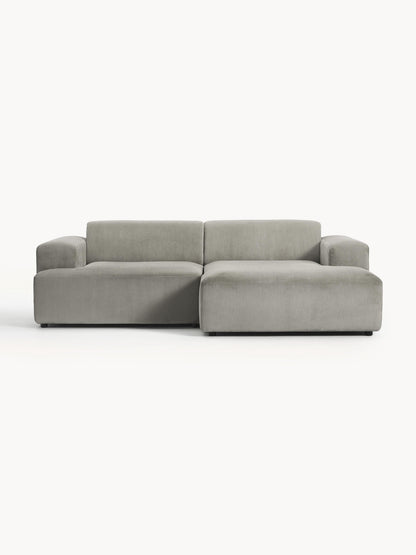 Simpales Melva Corner Sofa in Corduroy, 3-Seater