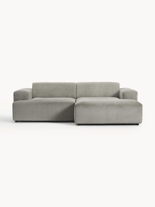 Simpales Melva Corner Sofa in Corduroy, 3-Seater