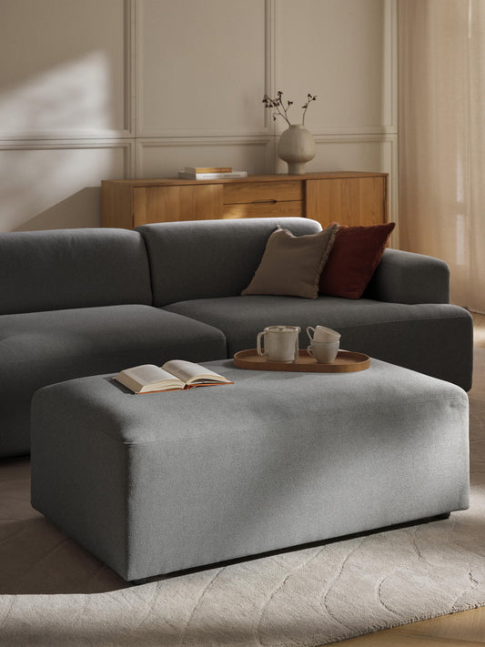 Simpales Melva Ottoman in XL, W 116 x D 72 cm