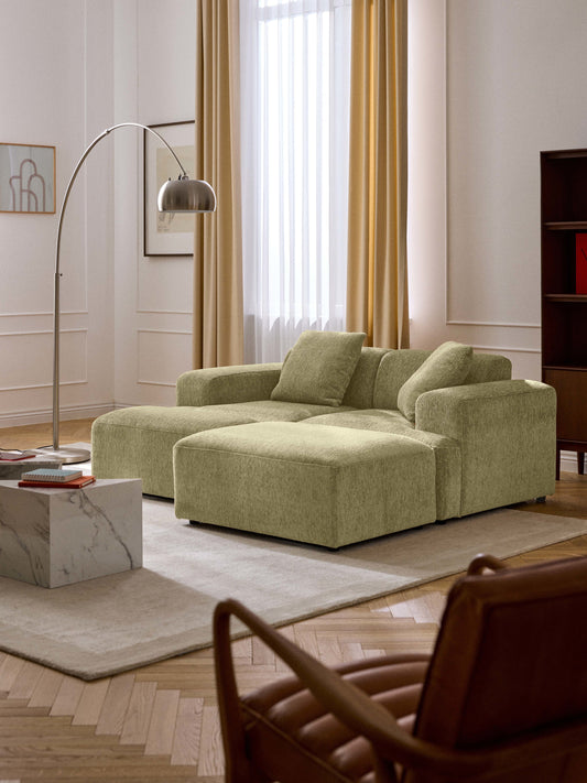 Simpales Melva Ottoman, Measuring W 99 x D 72 cm