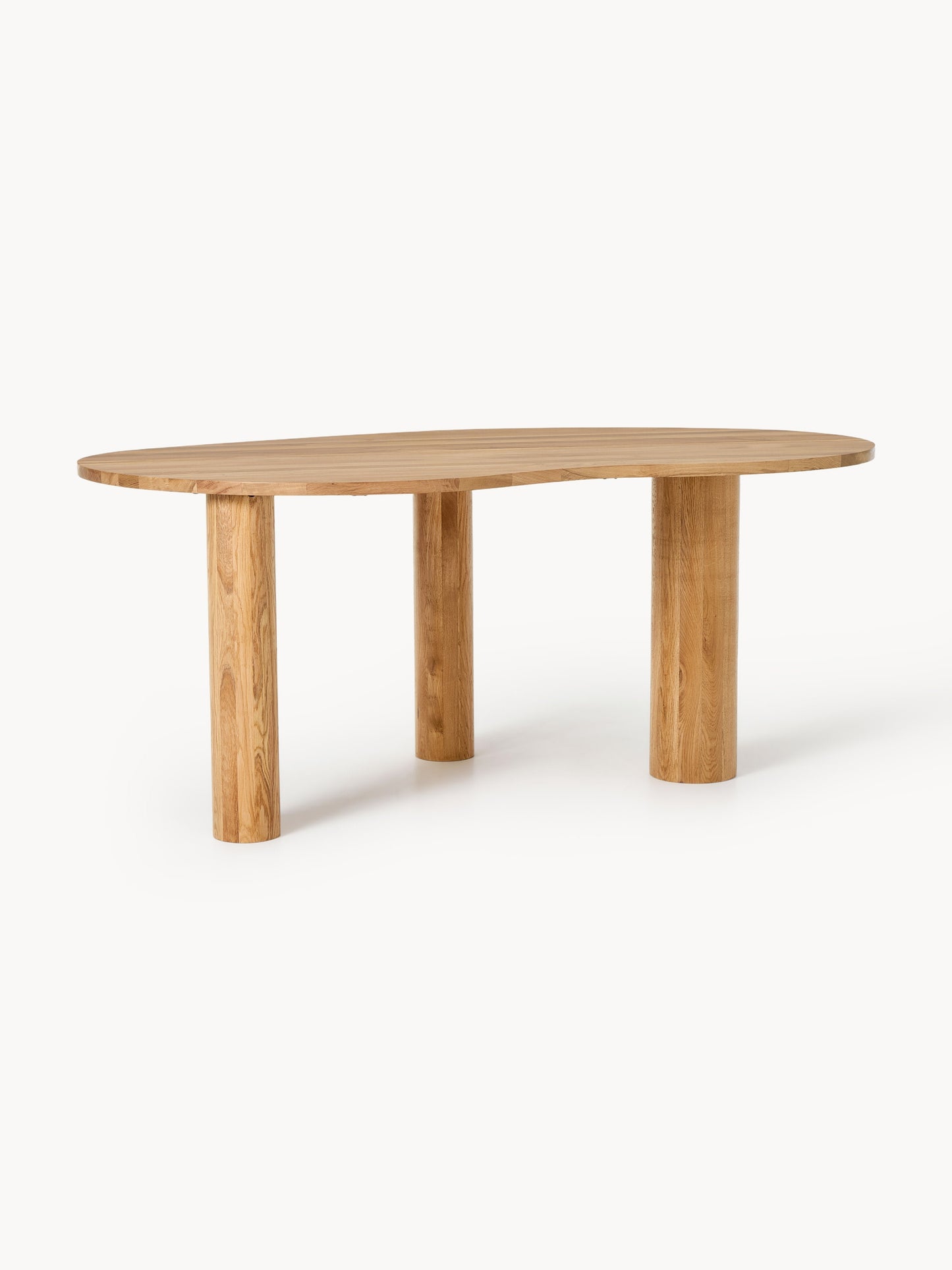 Simpales Naruto Dining Table with Organic Shape, Oak, in Various Sizes
