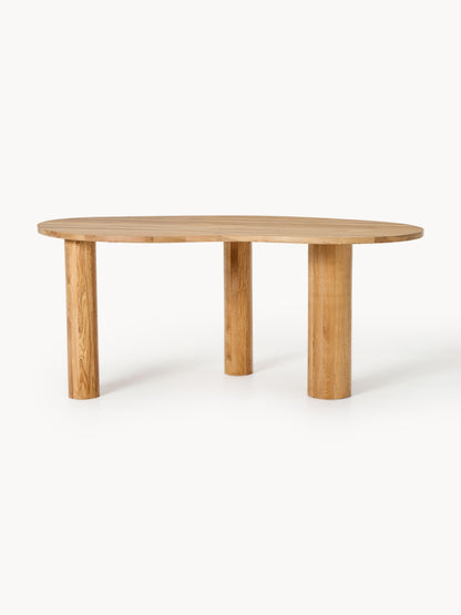 Simpales Naruto Dining Table with Organic Shape, Oak, in Various Sizes