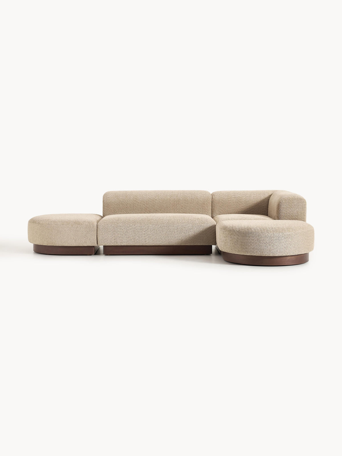 Simpales Natalie Teddy Bouclé Modular Corner Sofa