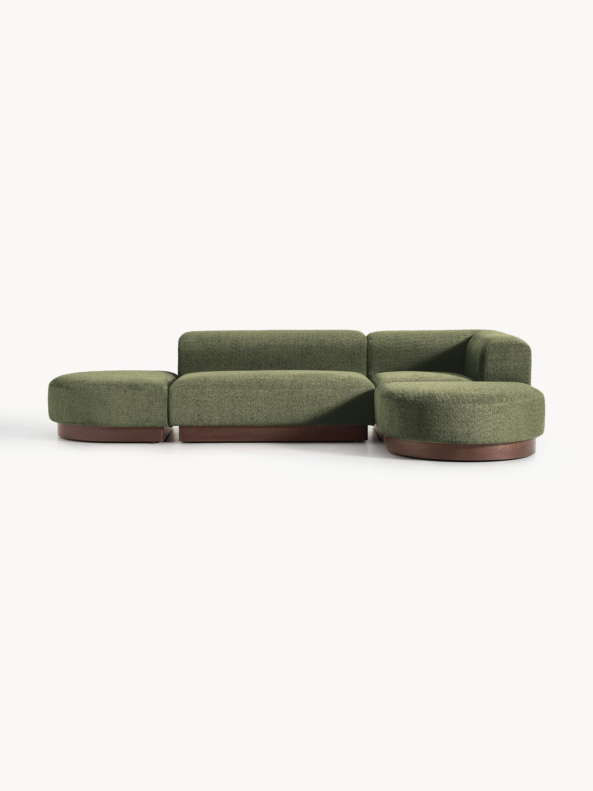 Simpales Natalie Teddy Bouclé Modular Corner Sofa