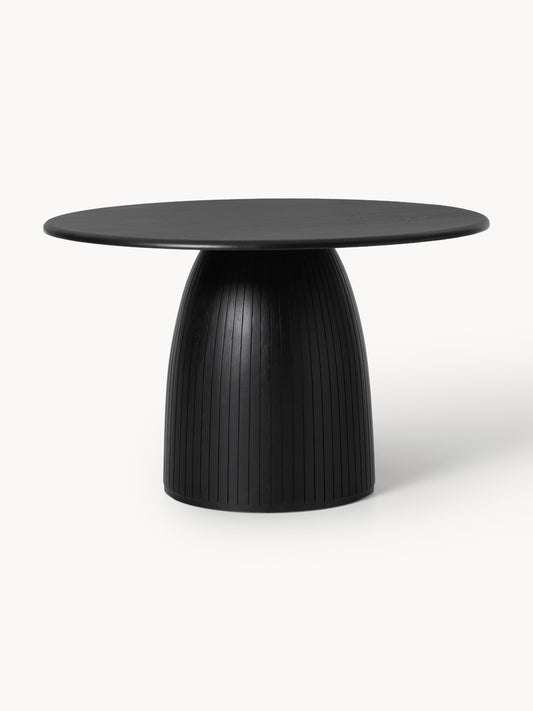 Simpales Nelly Dining Table, Round with Fluted Texture, in Various Sizes