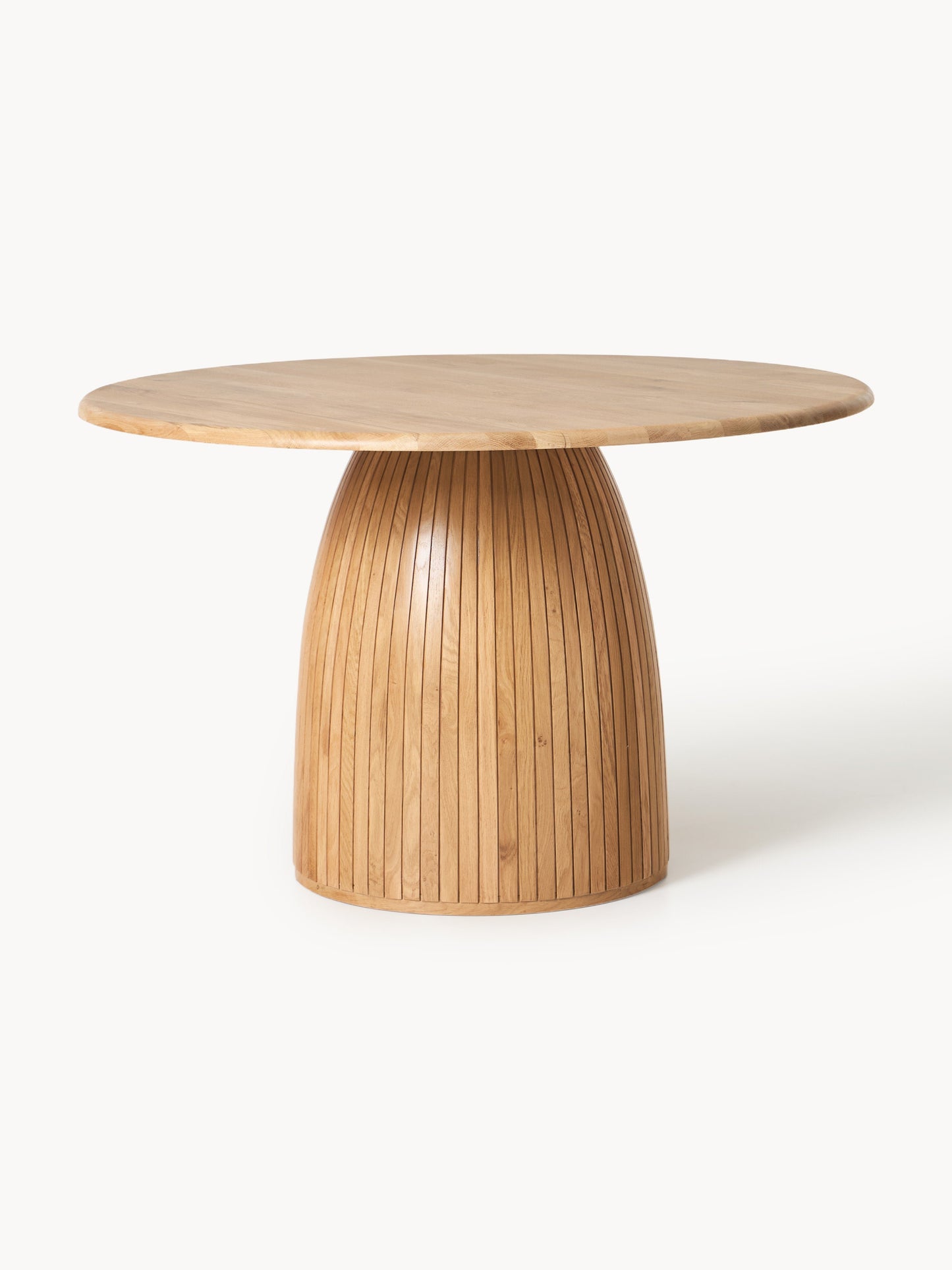 Simpales Nelly Dining Table, Round with Fluted Texture, in Various Sizes