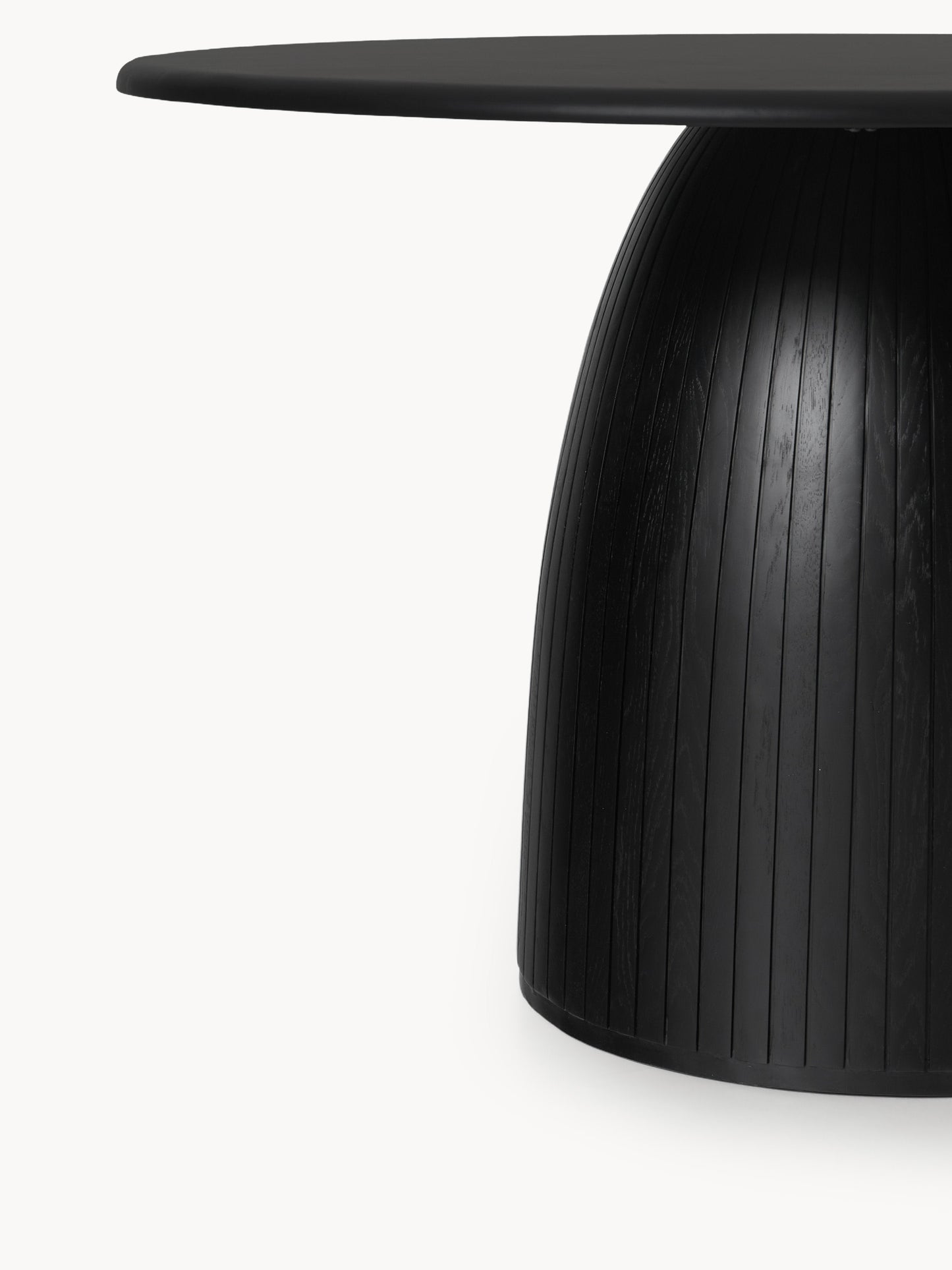 Simpales Nelly Dining Table, Round with Fluted Texture, in Various Sizes