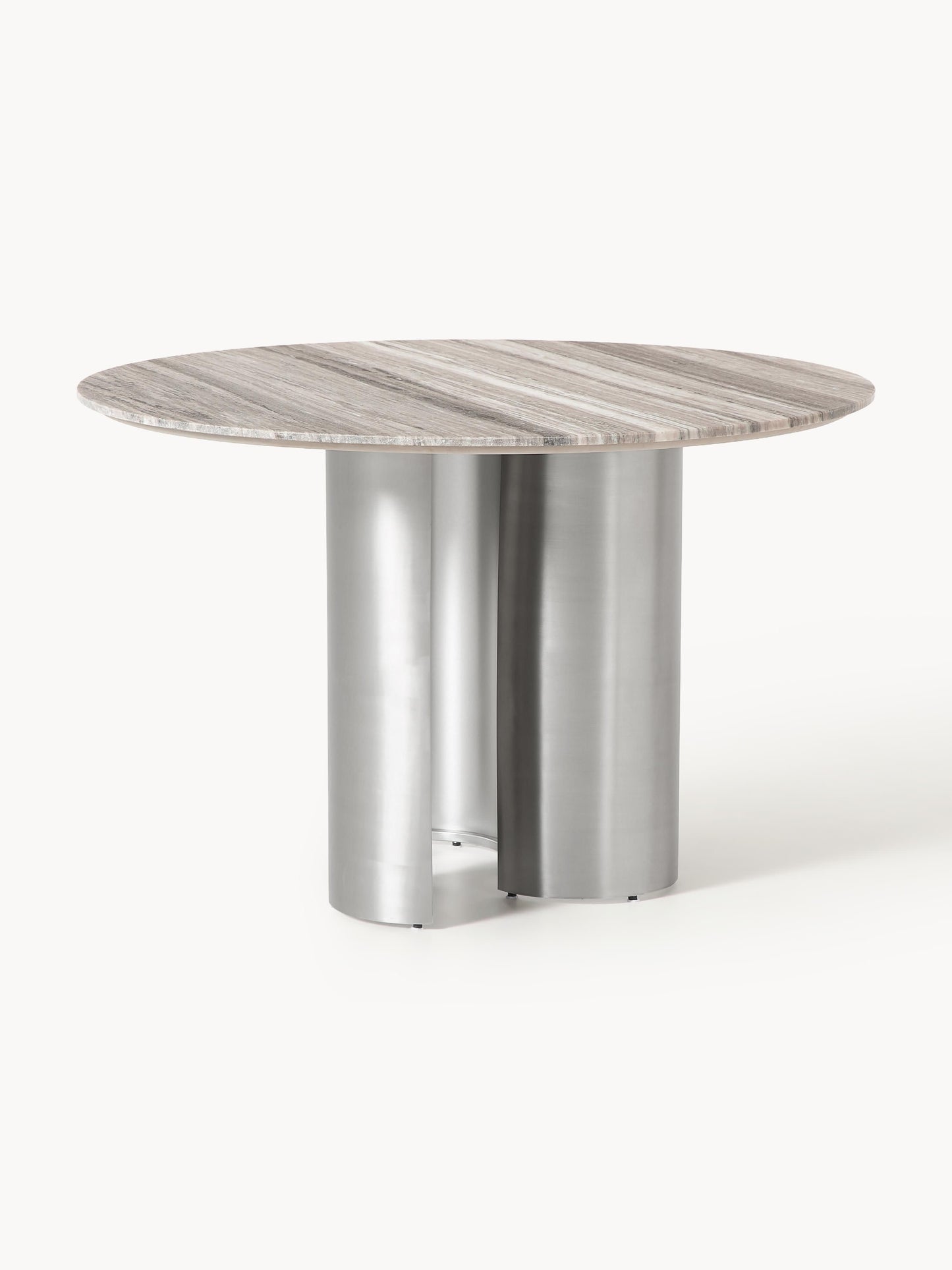 Simpales Noam Dining Table with Marble Tabletop, Round, Ø 120 cm
