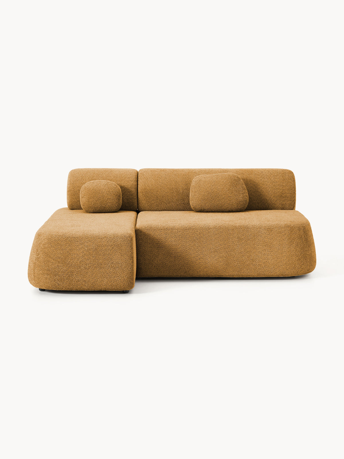 Simpales Pao Sofa Bed with Storage, Teddy Bouclé