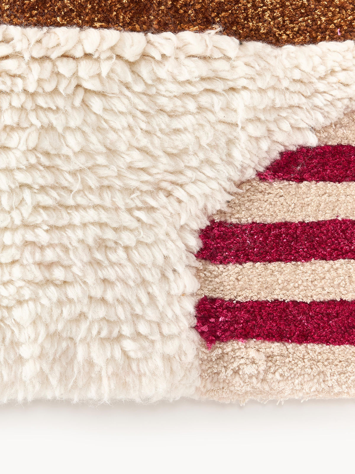 Simpales Rosco Wool Rug, Hand-Tufted, with High-Low Texture