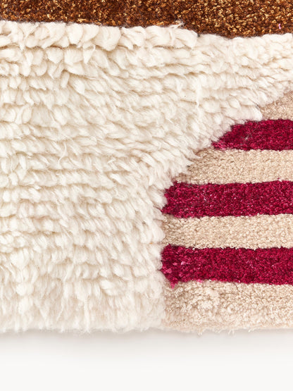 Simpales Rosco Wool Rug, Hand-Tufted, with High-Low Texture