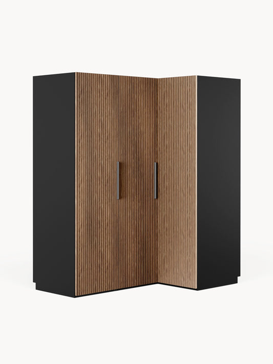 Simpales Simone Modular Wardrobe for Corners, 165 cm Wide, in Various Sizes