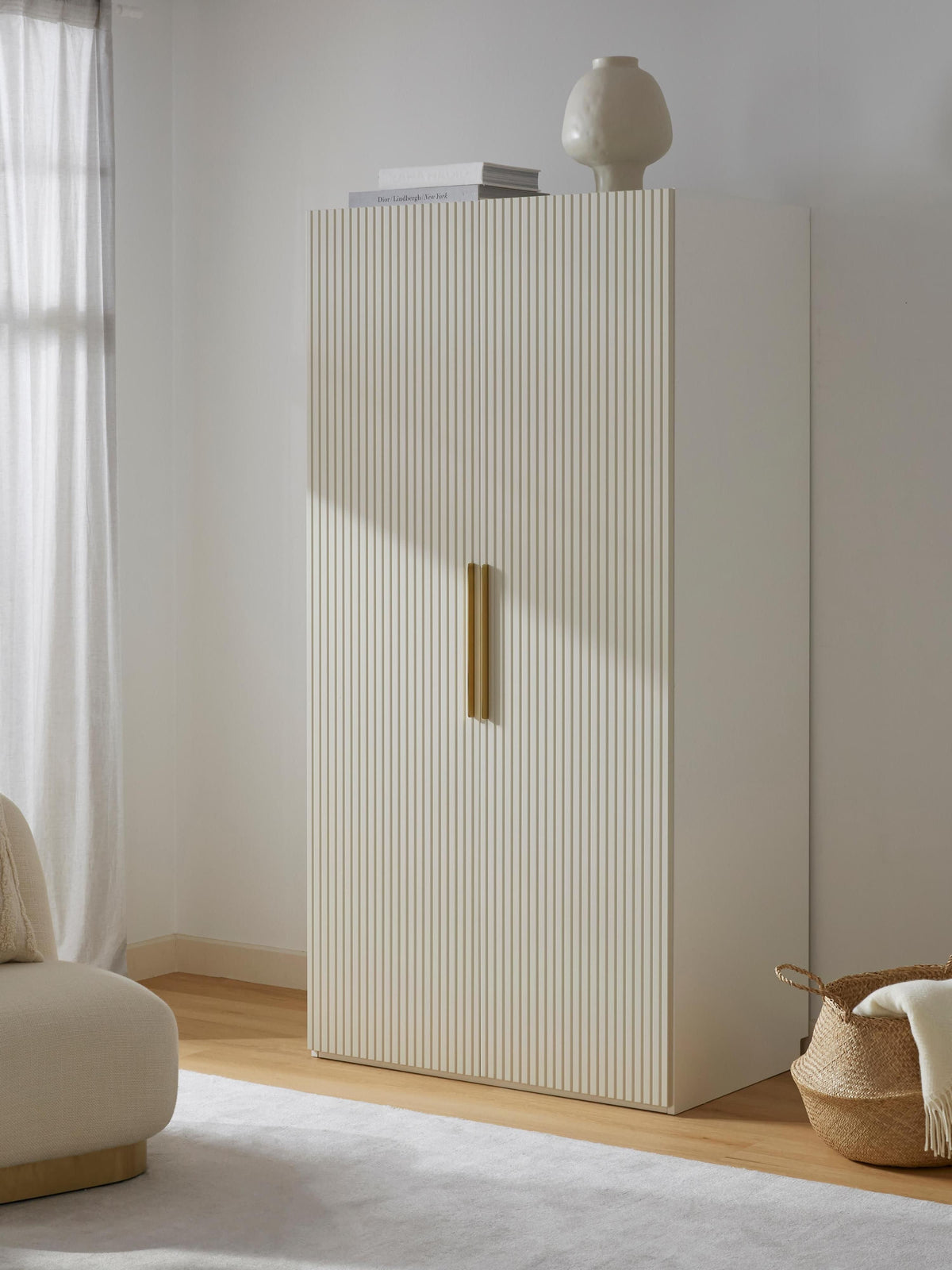 Simpales Simone Modular Wardrobe, Hinged-Door, 100 cm Wide, in Various Sizes