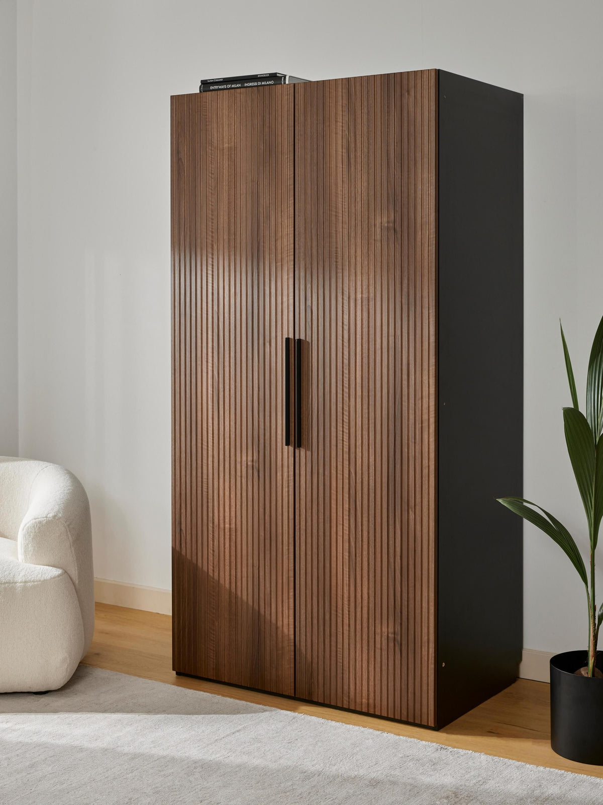 Simpales Simone Modular Wardrobe, Hinged-Door, 100 cm Wide, in Various Sizes