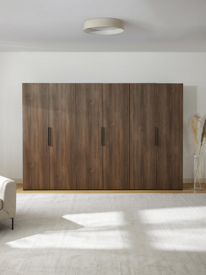 Simpales Simone Modular Wardrobe with Hinged Doors, 300 cm Wide, in Various Sizes