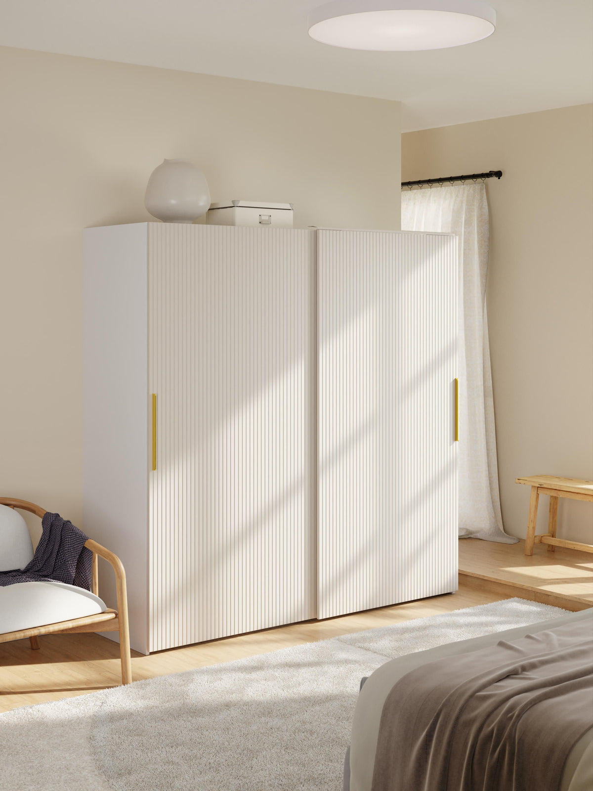 Simpales Simone Modular Wardrobe with Sliding Doors, 200 cm Wide, in Various Sizes