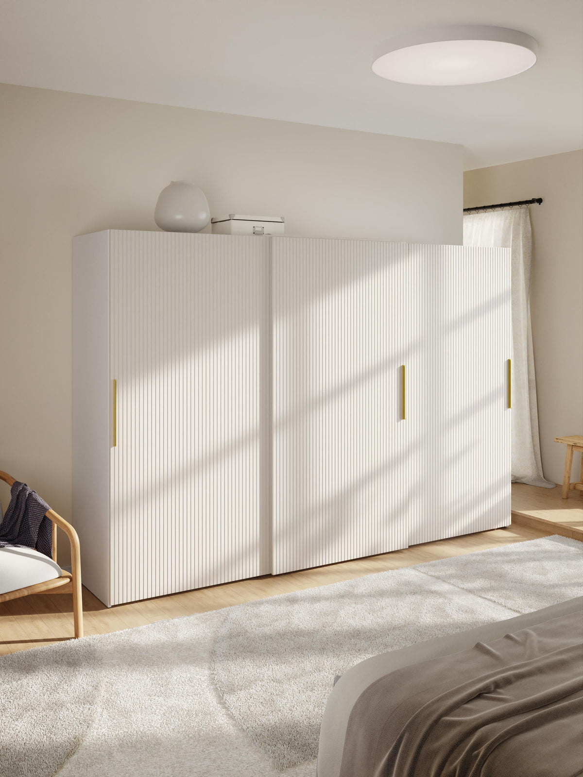 Simpales Simone Modular Wardrobe with Sliding Doors, 300 cm Wide, in Various Sizes