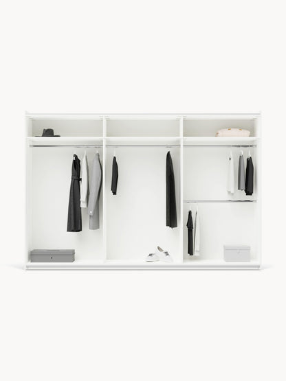 Simpales Simone Modular Wardrobe with Sliding Doors, 300 cm Wide, in Various Sizes