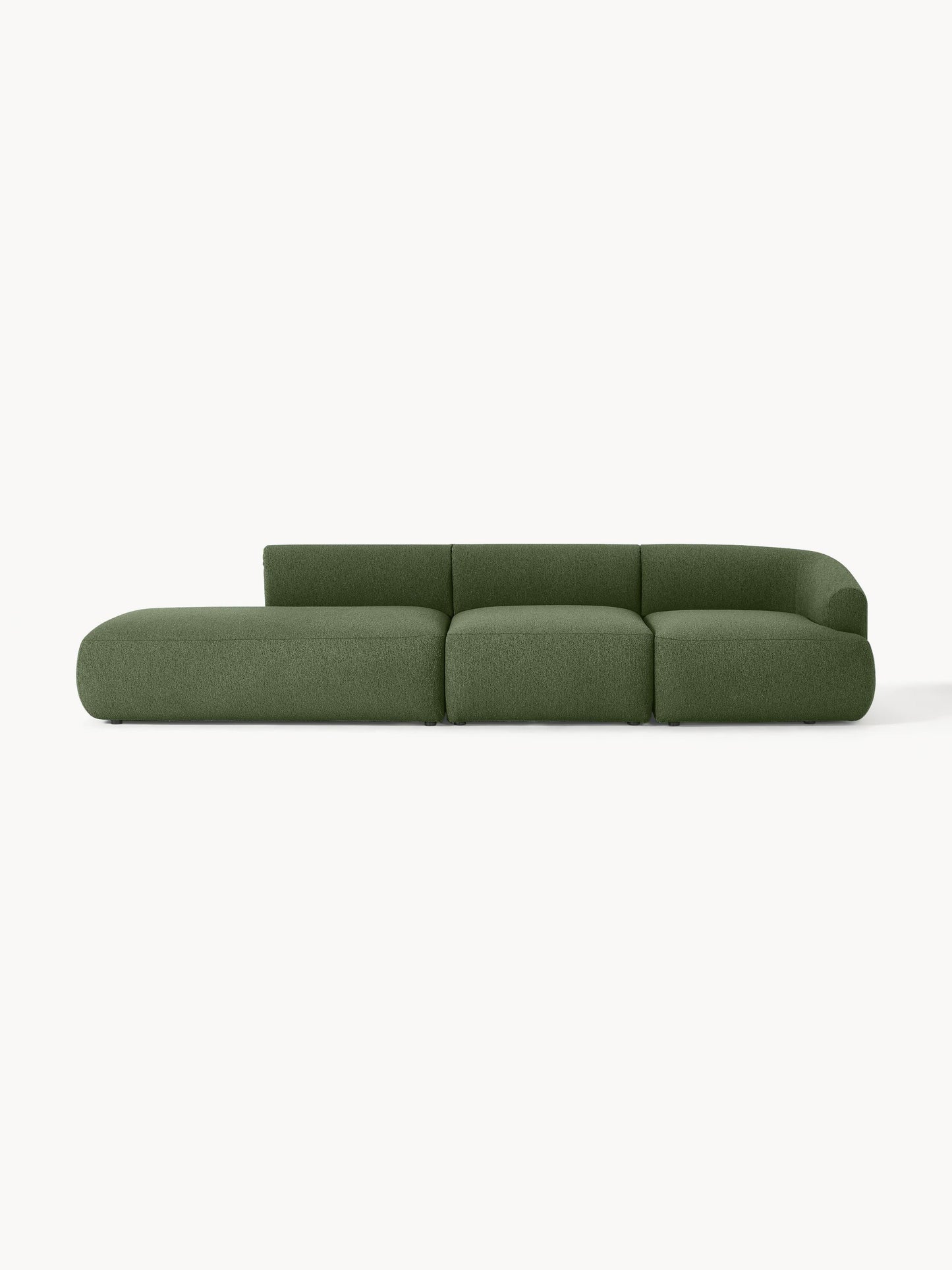 Simpales Sofia Bouclé Chaise (2-Seater), Modular